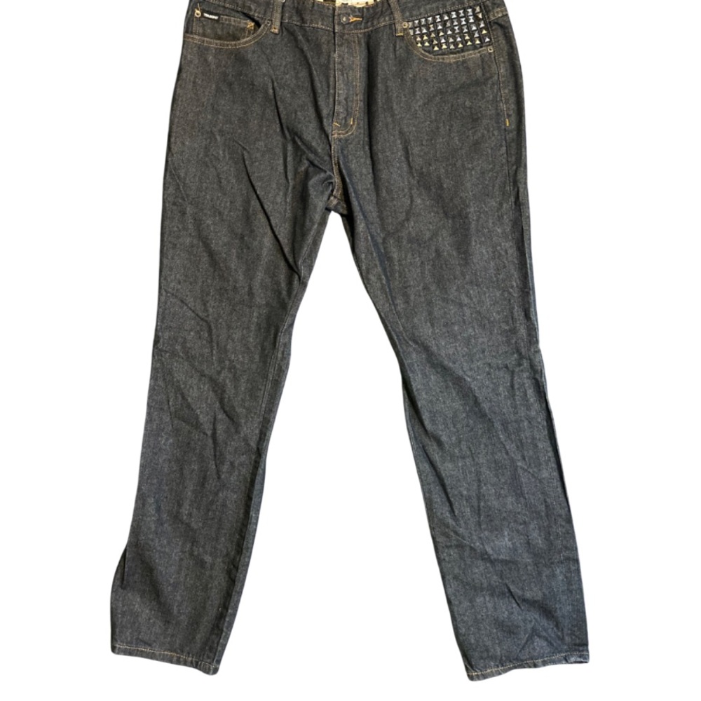 Vintage Y2K Trukfit Denim Men's Dark Blue Denim Studded Jeans